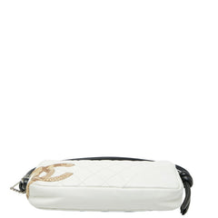 シャネル ココマーク カンボンライン ショルダーバッグ A25175 ホワイト マルチカラー レザー パイソン レディース CHANEL 【中古】