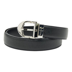 ルイ ヴィトン タイガ サンチュール クラシック ベルト サイズ:100/40 M6843Q アルドワーズ ブラック レザー メンズ LOUIS VUITTON 【中古】
