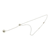 ジョージジェンセン ラリアット ネックレス SV925 シルバー レディース Georg Jensen 【中古】