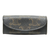 セリーヌ トリオンフ リップケース ブラック ブラウン PVC レザー レディース CELINE 【中古】