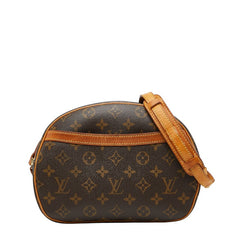 ルイ ヴィトン モノグラム ブロワ 斜め掛け ショルダーバッグ M51221 ブラウン PVC レザー レディース LOUIS VUITTON 【中古】