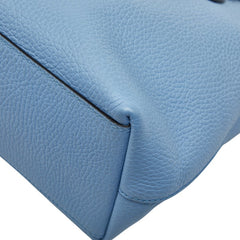 グッチ インターロッキングG ハンドバッグ ショルダーバッグ 2WAY 449659 ライトブルー レザー レディース GUCCI 【中古】