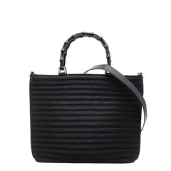 グッチ バンブー ハンドバック ショルダーバッグ 2WAY 000 1705 ブラック ナイロン レディース GUCCI 【中古】