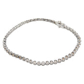 K18 ゴールド ダイヤ1.00ct テニスブレスレット レディース 【中古】