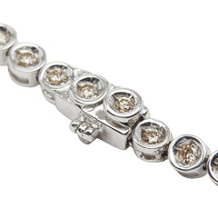 K18 ゴールド ダイヤ1.00ct テニスブレスレット レディース 【中古】