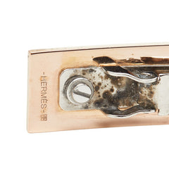 エルメス アイリーン バレッタ ヘアアクセサリー ゴールド シルバー ブラック メッキ メタル レディース HERMES 【中古】