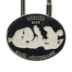 エルメス 地中海 2003年限定 カデナ チャーム シルバー メタル レディース HERMES 【中古】