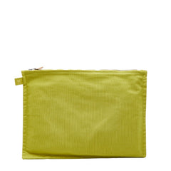 エルメス ボラボラ GM (大) ポーチ グリーン コットン レディース HERMES 【中古】
