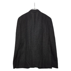 フェンディ 2B シングル テーラードジャケット サイズ52 ブラック リネン コットン ポリアミド/キュプラ メンズ FENDI 【中古】