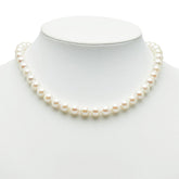 ピンクホワイト SV シルバー アコヤパール8.5~9mm ネックレス レディース 【中古】