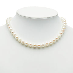 ピンクホワイト SV シルバー アコヤパール8.5~9mm ネックレス レディース 【中古】