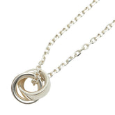 ヨンドシー ダブルリング ネックレス SV925 シルバー レディース 4℃ 【中古】