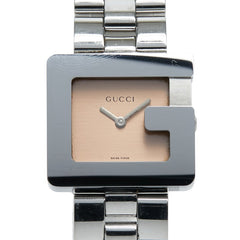 グッチ Gロゴ 腕時計 3600J クオーツ ブラウン文字盤 ステンレススチール レディース GUCCI 【中古】