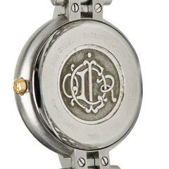ディオール バキラ 12Pダイヤ 腕時計 D66-110 クオーツ ゴールド文字盤 ステンレススチール レディース Dior 【中古】