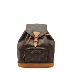 ルイ ヴィトン モノグラム ミニ モンスリ リュック バックパック M51137 ブラウン PVC レザー レディース LOUIS VUITTON 【中古】