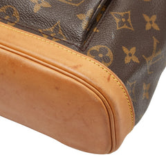 ルイ ヴィトン モノグラム ミニ モンスリ リュック バックパック M51137 ブラウン PVC レザー レディース LOUIS VUITTON 【中古】