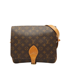 ルイ ヴィトン モノグラム カルトシエールGM 斜め掛け ショルダーバッグ M51252 ブラウン PVC レザー レディース LOUIS VUITTON 【中古】