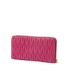ミュウミュウ マテラッセ 長財布 5ML506 ピンク レザー レディース MIUMIU 【中古】