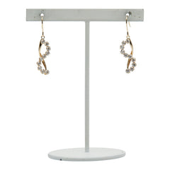 K10YG イエローゴールド キュービックジルコニア ピアス レディース 【中古】