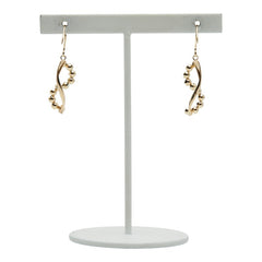 K10YG イエローゴールド キュービックジルコニア ピアス レディース 【中古】