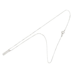 Pt850 プラチナ Pt900 プラチナ ダイヤ0.18 ペンダントネックレス レディース 【中古】