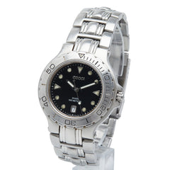 グッチ 腕時計 ダイバー型 9750M クオーツ ブラック文字盤 ステンレススチール メンズ GUCCI 【中古】