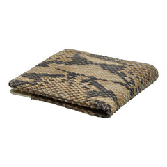 ヴェルサーチェ メデューサ 二つ折り財布 ベージュ ホワイト パイソン レザー レディース VERSACE 【中古】