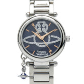 ヴィヴィアンウエストウッド 腕時計 VV006DBLSL クオーツ ネイビー文字盤 ステンレススチール レディース Vivienne Westwood 【中古】