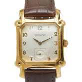 ハミルトン ロイド スモールセコンド 腕時計 社外品ベルト クオーツ シルバー文字盤 ステンレススチール メッキ レディース HAMILTON 【中古】