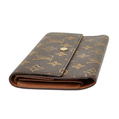 ルイ ヴィトン モノグラム ポルト トレゾール インターナショナル 長財布 M61215 ブラウン PVC レザー レディース LOUIS VUITTON 【中古】