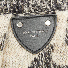 ルイ ヴィトン ニット バミューダパンツ サイズM グレー オフホワイト ウール リネン コットン/アルパカ レディース LOUIS VUITTON 【中古】