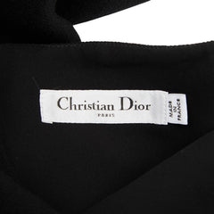 クリスチャンディオール ドルマンスリーブワンピース ドレス サイズ40 ブラック ウール シルク レディース Christian Dior 【中古】