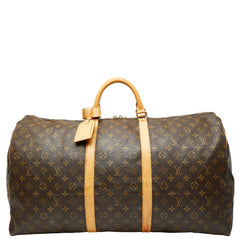 ルイ ヴィトン モノグラム キーポル60 ボストンバッグ トラベルバッグ M41422 ブラウン PVC レザー レディース LOUIS VUITTON 【中古】