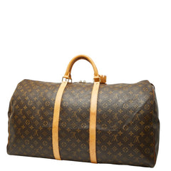 ルイ ヴィトン モノグラム キーポル60 ボストンバッグ トラベルバッグ M41422 ブラウン PVC レザー レディース LOUIS VUITTON 【中古】