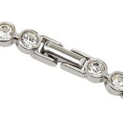 スワロフスキー テニスブレスレット シルバー メタル レディース SWAROVSKI 【中古】
