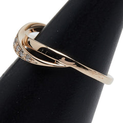 ヨンドシー K18PG ピンクゴールド ダイヤ0.12ct リング 指輪 レディース 4℃ 10号 【中古】