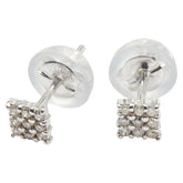 K18WG ホワイトゴールド ダイヤ0.10ct スタッドピアス レディース 【中古】