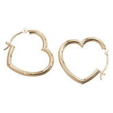 K18YG イエローゴールド ハートモチーフ ピアス レディース 【中古】