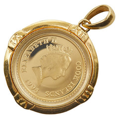 K18YG イエローゴールド K24IG インゴット クック諸島 ペンギン5ドル金貨 1/20oz 1994年 ペンダントトップ レディース 【中古】