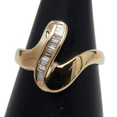 K18YG イエローゴールド ダイヤ0.16ct リング 指輪 レディース 13.5号 【中古】