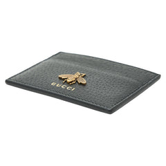 グッチ アニマリエ ビー カードケース 523685 ブラック レザー レディース GUCCI 【中古】