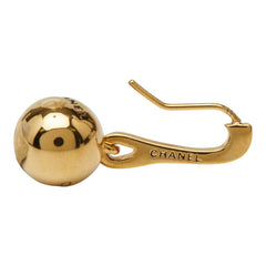 シャネル ロゴ ボール モチーフ ピアス ゴールド メッキ レディース CHANEL 【中古】