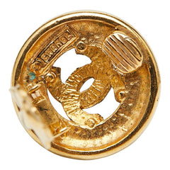 シャネル ココマーク ラウンド イヤリング ゴールド メッキ レディース CHANEL 【中古】