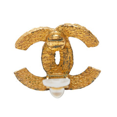 シャネル ココマーク 編み込み イヤリング ゴールド メッキ レディース CHANEL 【中古】