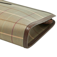 バーバリー チェック クラッチバッグ セカンドバッグ カーキ マルチカラー キャンバス レザー レディース BURBERRY 【中古】