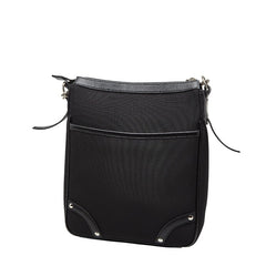 バーバリー ノバチェック 斜め掛け ショルダーバッグ ブラック ベージュ キャンバス レザー レディース BURBERRY 【中古】