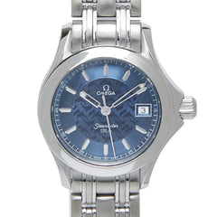 オメガ シーマスター120 ジャックマイヨール 2000本限定 腕時計 クオーツ ネイビー文字盤 ステンレススチール レディース OMEGA 【中古】