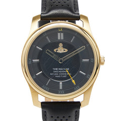 ヴィヴィアンウエストウッド ホルボーン2 Holborn 腕時計 VV185GDBK クオーツ ブラック文字盤 イエローゴールド ステンレススチール メンズ Vivienne Westwood 【中古】