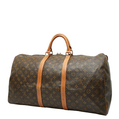 ルイ ヴィトン モノグラム キーポル55 ボストンバッグ トラベルバッグ M41424 ブラウン PVC レザー レディース LOUIS VUITTON 【中古】