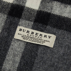バーバリー ノバチェック マフラー グレー マルチカラー カシミヤ ウール レディース BURBERRY 【中古】